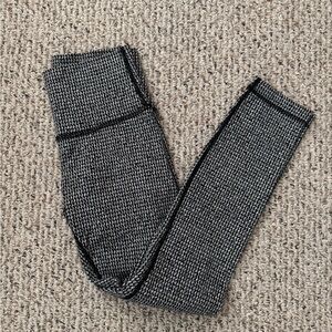 lululemon athletica Black and white Leggings